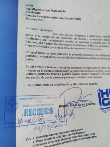 carta de renuncia