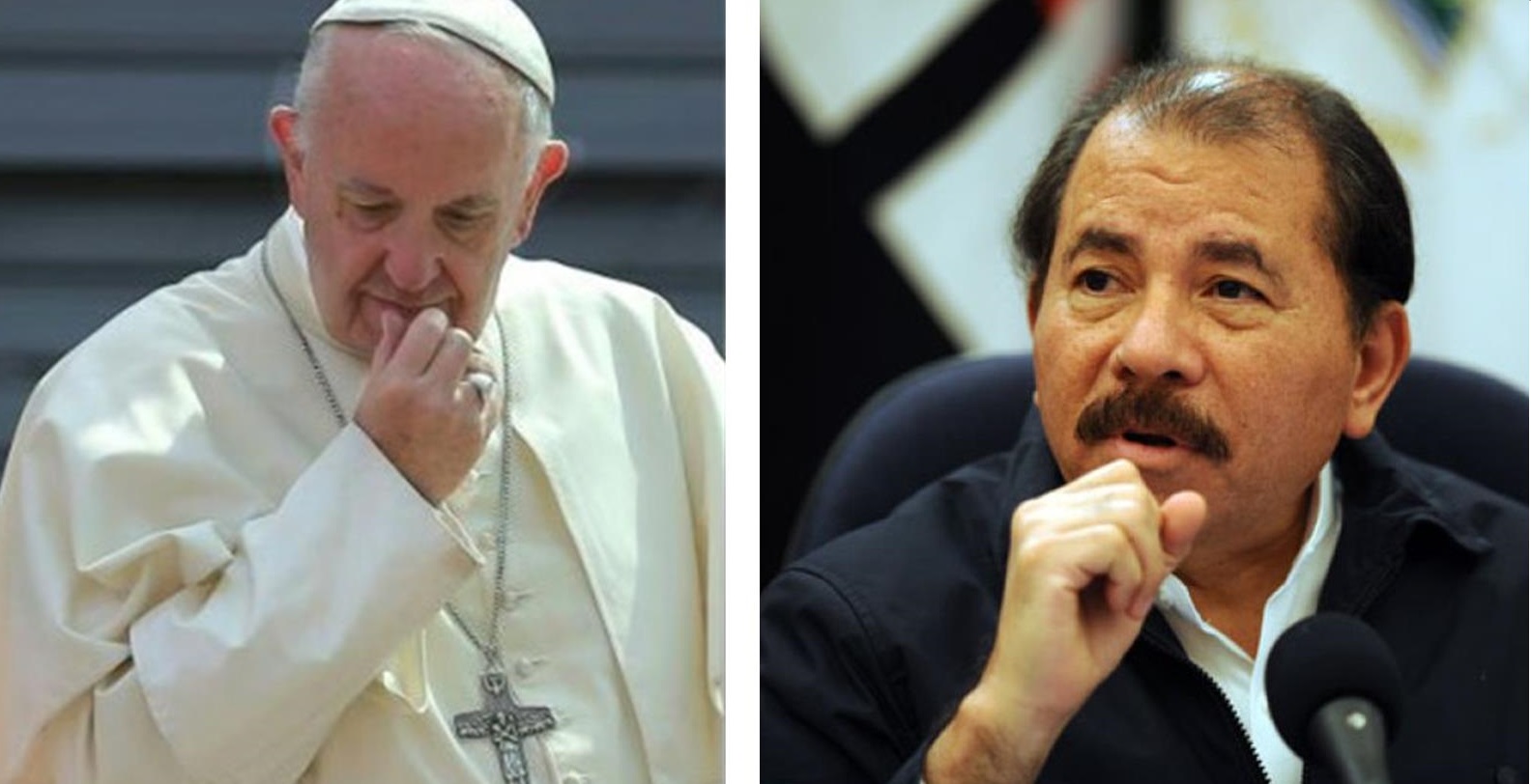 Papa-Francisco-y-el-presidente-de-Nicaragua-Daniel-Ortega
