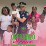 El director general de la Policía Nacional, mayor general Ernesto Rodríguez García, llegó al operativo médico organizado por #ASEOPNA en Baní, provincia Peravia.